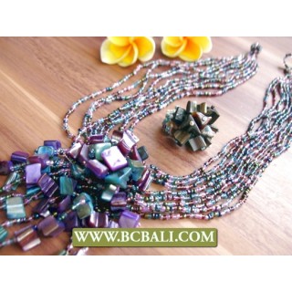 Beadings Shells Pendants Necklace Sets